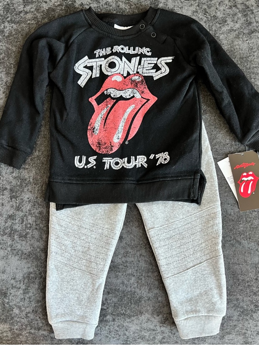 NWT The Rolling Stones Toddlers Outfit Size 18 Months